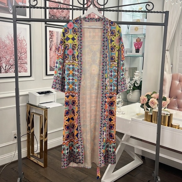 NWT ZARA PRINTED KIMONO - Picture 8 of 12